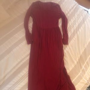 Maternity maxi dress